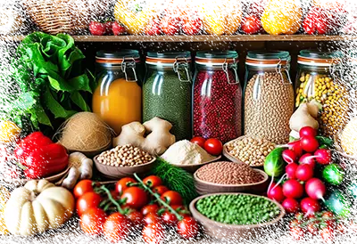 Ассортимент органических продуктов