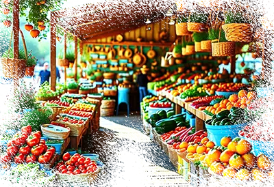 Фермерские рынки с местной продукцией