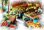 Фермерские рынки с местной продукцией